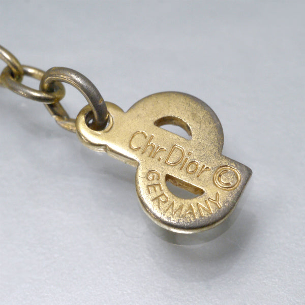 C.Dior スクエアロゴ ネックレス（ゴールド/シルバー）