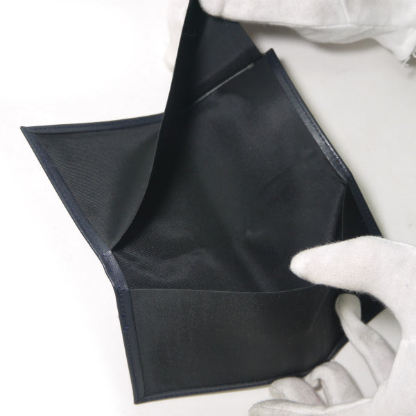 OLD Dior　トロッター柄キャンバスレザー長財布（青）