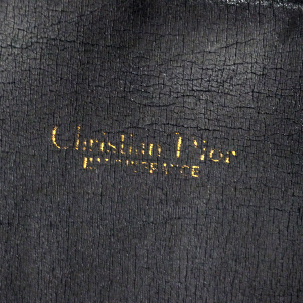 OLD Dior トロッター柄CDロゴトートショルダーバッグ（青）