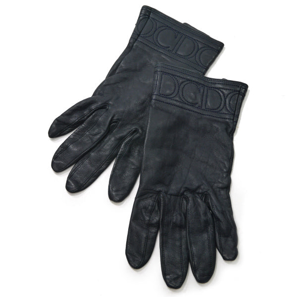 Old Dior　CDロゴ レザー手袋（黒）