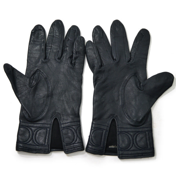 Old Dior　CDロゴ レザー手袋（黒）