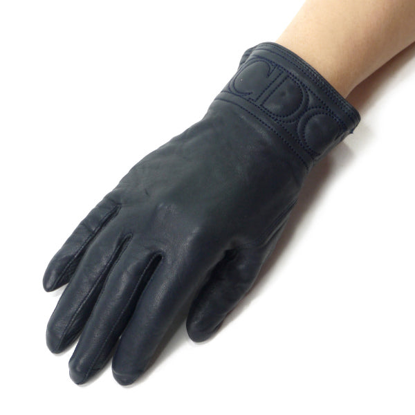 Dior 黒 レザー手袋 Old Dior CDロゴ レザー手袋（黒） – Vintage Shop Rococo