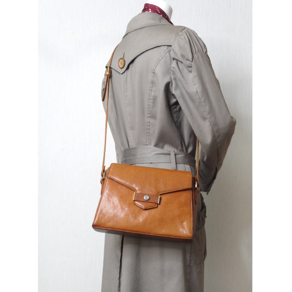 Old Dior　レア!!リザード台形フォルムショルダー（キャメル）