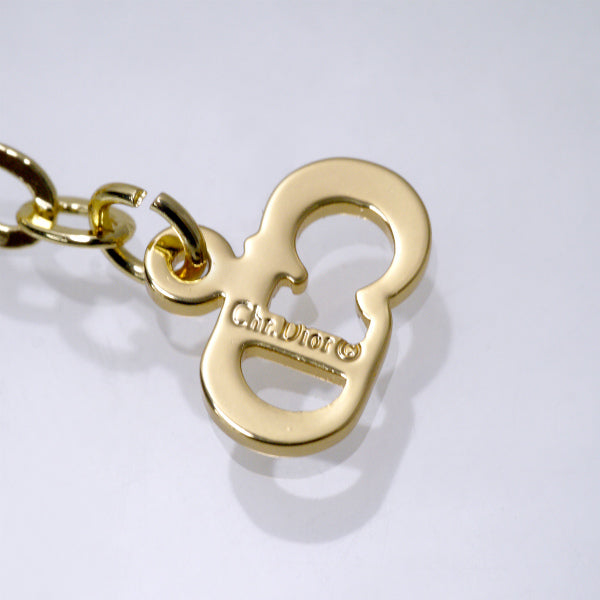 C.Dior　エンブレムロゴ ネックレス（ゴールド）