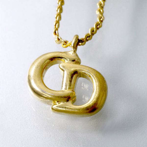 C.Dior CDロゴネックレス（ゴールド）