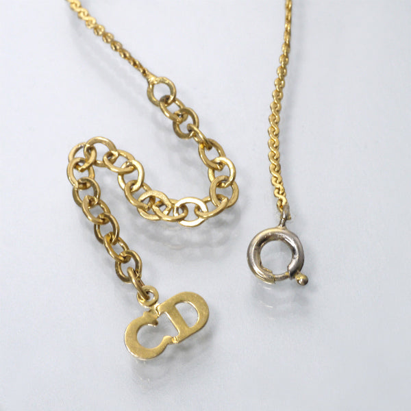 C.Dior CDロゴネックレス（ゴールド）