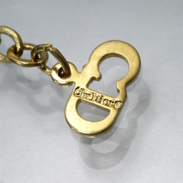 C.Dior CDロゴネックレス（ゴールド）