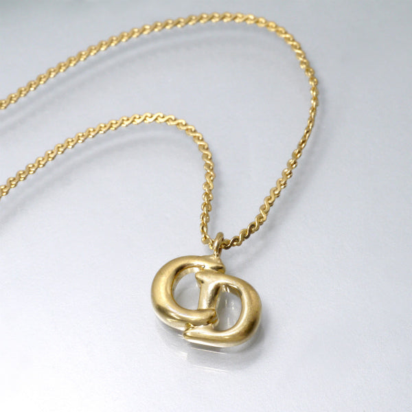 C.Dior CDロゴネックレス（ゴールド）