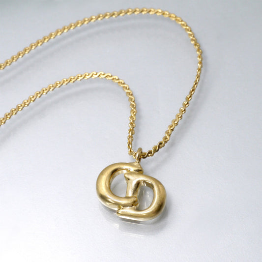 C.Dior CDロゴネックレス（ゴールド）