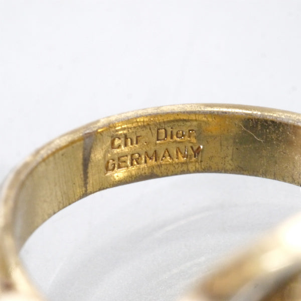 C.Dior イエローストーン リング（ゴールド/12号）