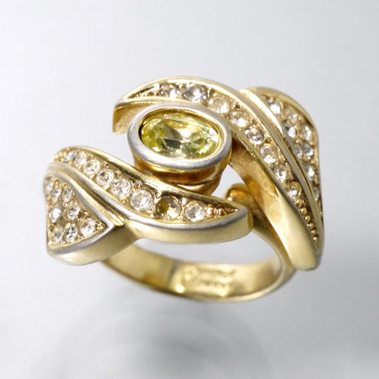 C.Dior イエローストーン リング（ゴールド/12号）