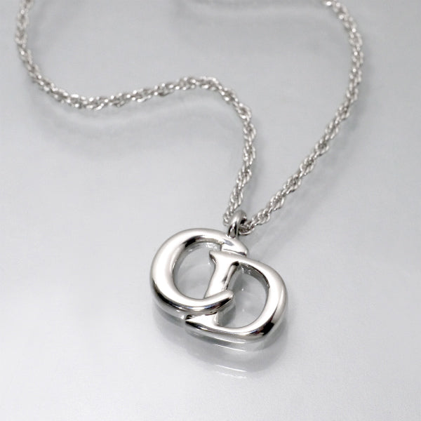 C.Dior CDロゴネックレス（シルバー）