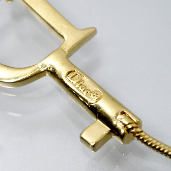 C.Dior　キーデザインロゴブレスレット（ゴールド）