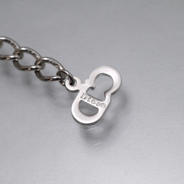 C.Dior　ロゴチャームブレスレット（シルバー）