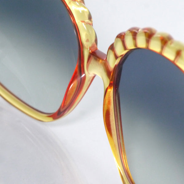 Old Dior ロープデザイン 70sサングラス（赤×黄）