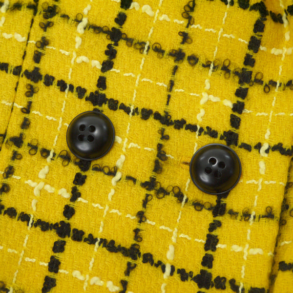 Old Dior　チェックツイードジャケット（イエロー）