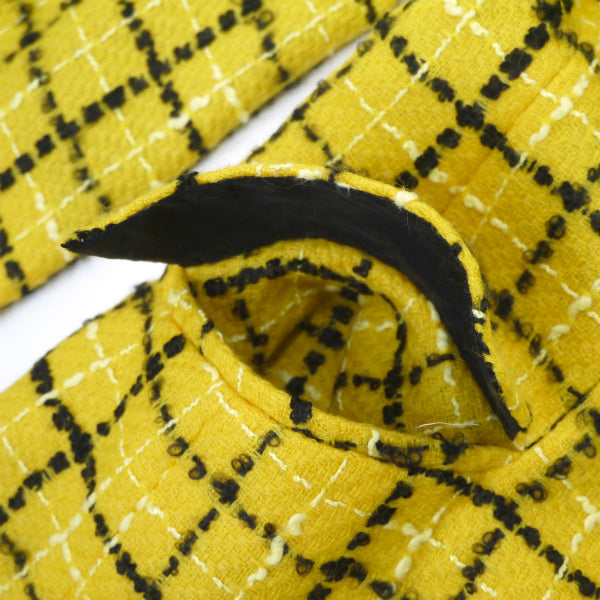 Old Dior　チェックツイードジャケット（イエロー）