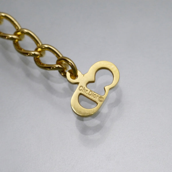 C.Dior　ロゴチェーンブレスレット（ゴールド）