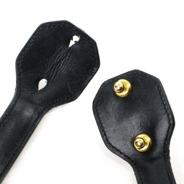 Old Dior　レザーチェーン ウエストベルト（黒）