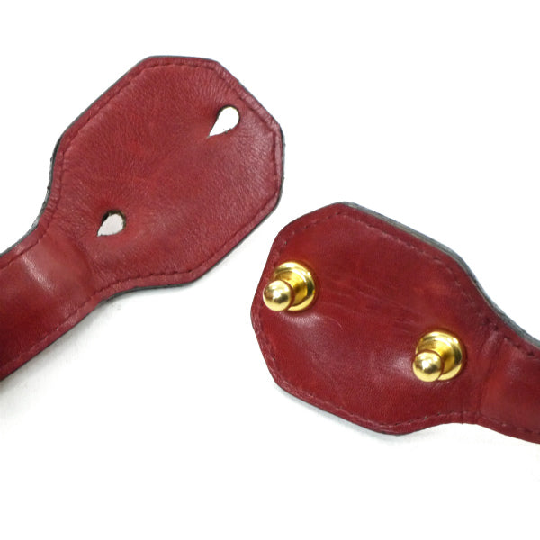 Old Dior　レザーチェーン ウエストベルト（赤）