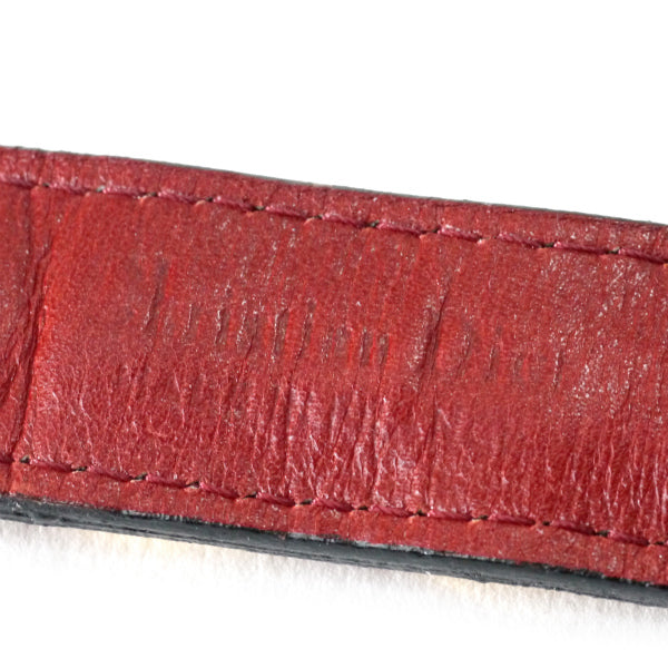 Old Dior　レザーチェーン ウエストベルト（赤）