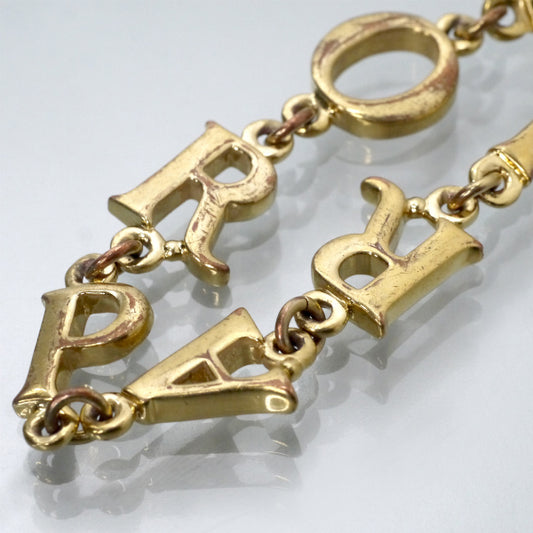 C.Dior　ロゴブレスレット（ゴールド）
