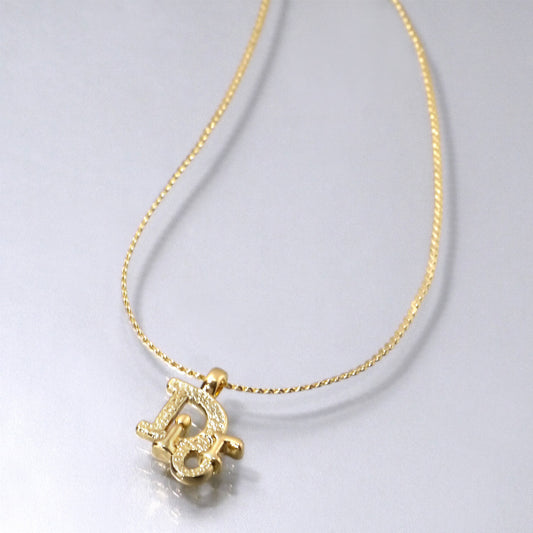 C.Dior ロゴモチーフネックレス（ゴールド）