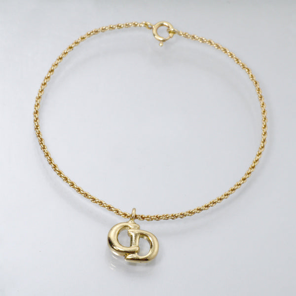 C.Dior　CDロゴブレスレット（ゴールド）