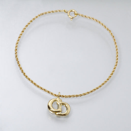 C.Dior　CDロゴブレスレット（ゴールド）