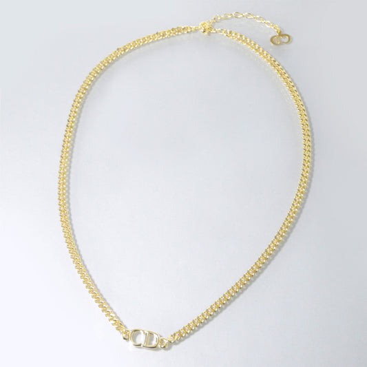 C.Dior CDロゴチェーンネックレス（ゴールド）