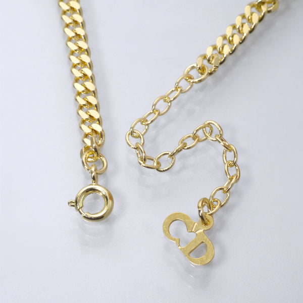 C.Dior CDロゴチェーンネックレス（ゴールド）