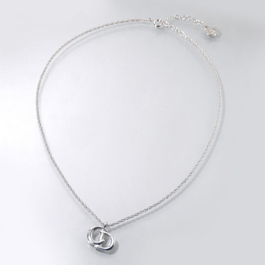C.Dior CDロゴネックレス（シルバー）
