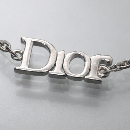 C.Dior　ロゴプレートブレスレット（シルバー）