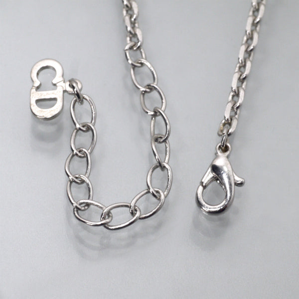 C.Dior　ロゴプレートブレスレット（シルバー）