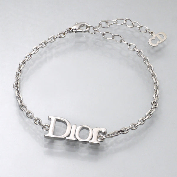 C.Dior　ロゴプレートブレスレット（シルバー）