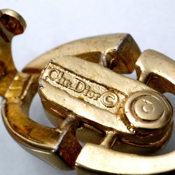 C.Dior　オーバル カットアウトイヤリング（ゴールド）