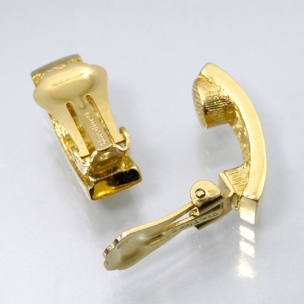 C.Dior　ロゴミニフープイヤリング（ゴールド）