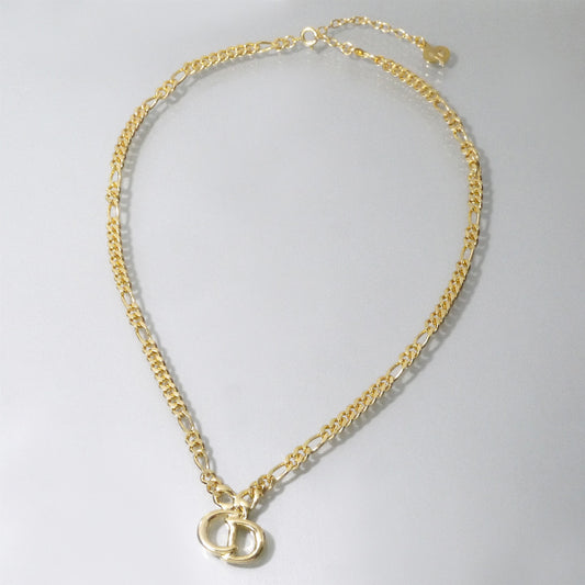 C.Dior CDロゴリボンネックレス（ゴールド）