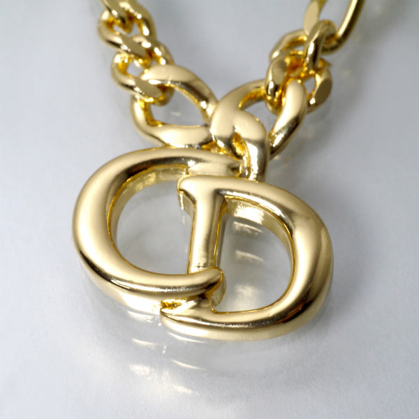 C.Dior CDロゴリボンネックレス（ゴールド）