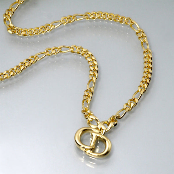 C.Dior CDロゴリボンネックレス（ゴールド）