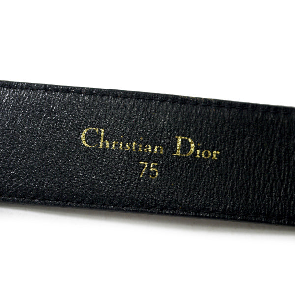 OLD Dior Dバックル リザードレザーベルト（ボルドー）