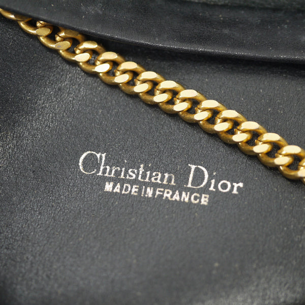 OLD Dior 　トロッター柄ミニチェーンバッグ（紺）