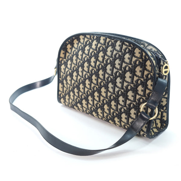 OLD Dior トロッター丸型ショルダー（青系）