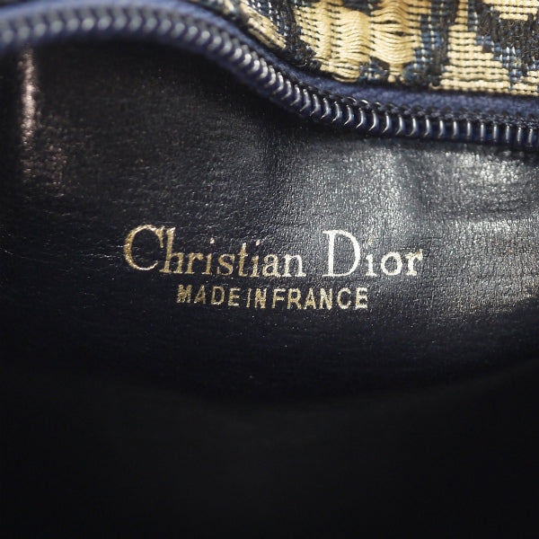 OLD Dior トロッター丸型ショルダー（青系）