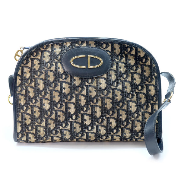 OLD Dior トロッター丸型ショルダー（青系）