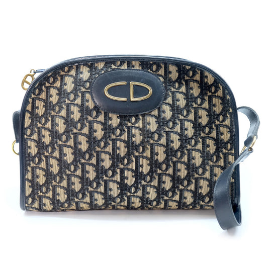 OLD Dior トロッター丸型ショルダー（青系）