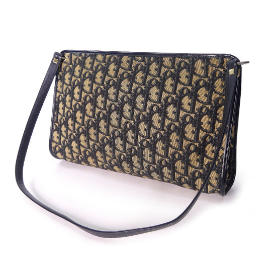 OLD Dior ＜訳アリ＞ トロッター柄ショルダー（青系）