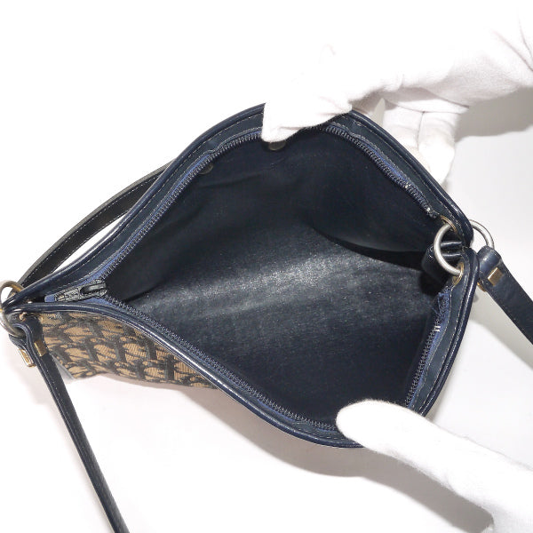 OLD Dior ＜訳アリ＞ トロッター柄ショルダー（青系）