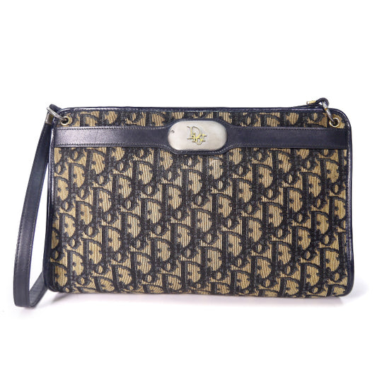 OLD Dior ＜訳アリ＞ トロッター柄ショルダー（青系）