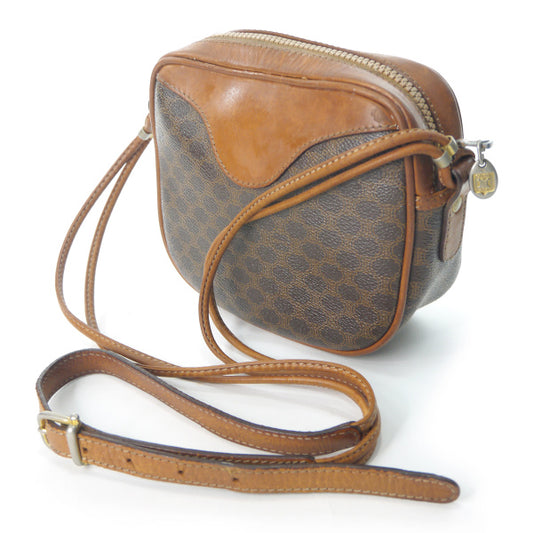 OLD CELINE　マカダム柄ミニポシェット（茶）